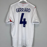 2005/07 ENGLAND GERRARD #4 HOME SHIRT (L) UMBRO