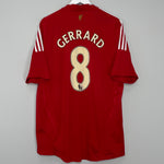 2008/10 LIVERPOOL GERRARD #8 HOME SHIRTS (XL) ADIDAS