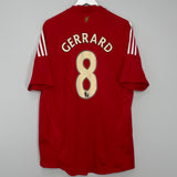 2008/10 LIVERPOOL GERRARD #8 HOME SHIRTS (XL) ADIDAS