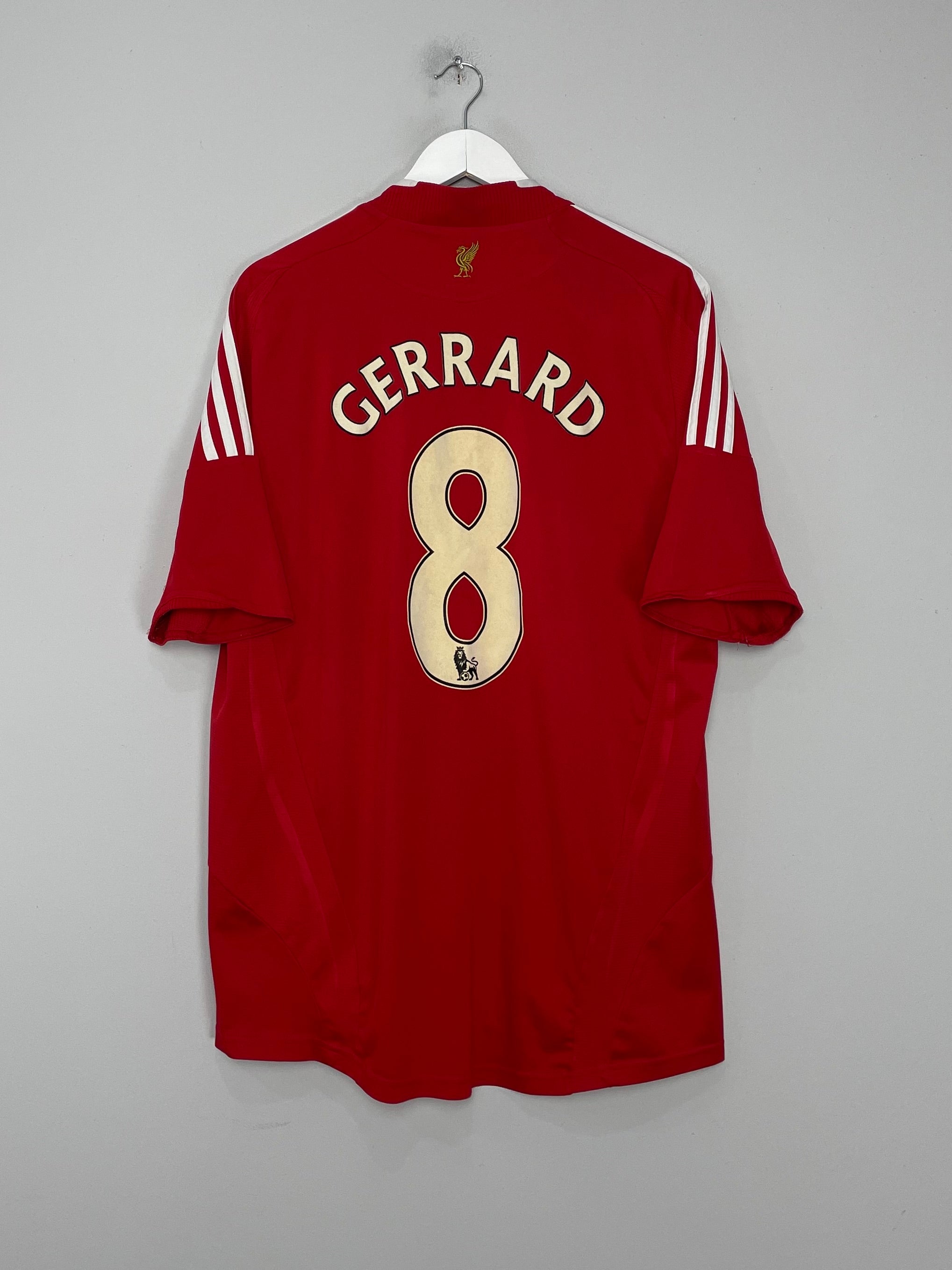 2008/10 LIVERPOOL GERRARD #8 HOME SHIRTS (XL) ADIDAS