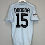 2005/06 CHELSEA DROGBA #15 C/L AWAY SHIRT (M) UMBRO