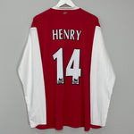 2006/08 ARSENAL HENRY #14 L/S HOME SHIRT (XXL) NIKE