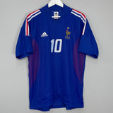 2002/04 FRANCE ZIDANE #10 HOME SHIRT (L) ADIDAS