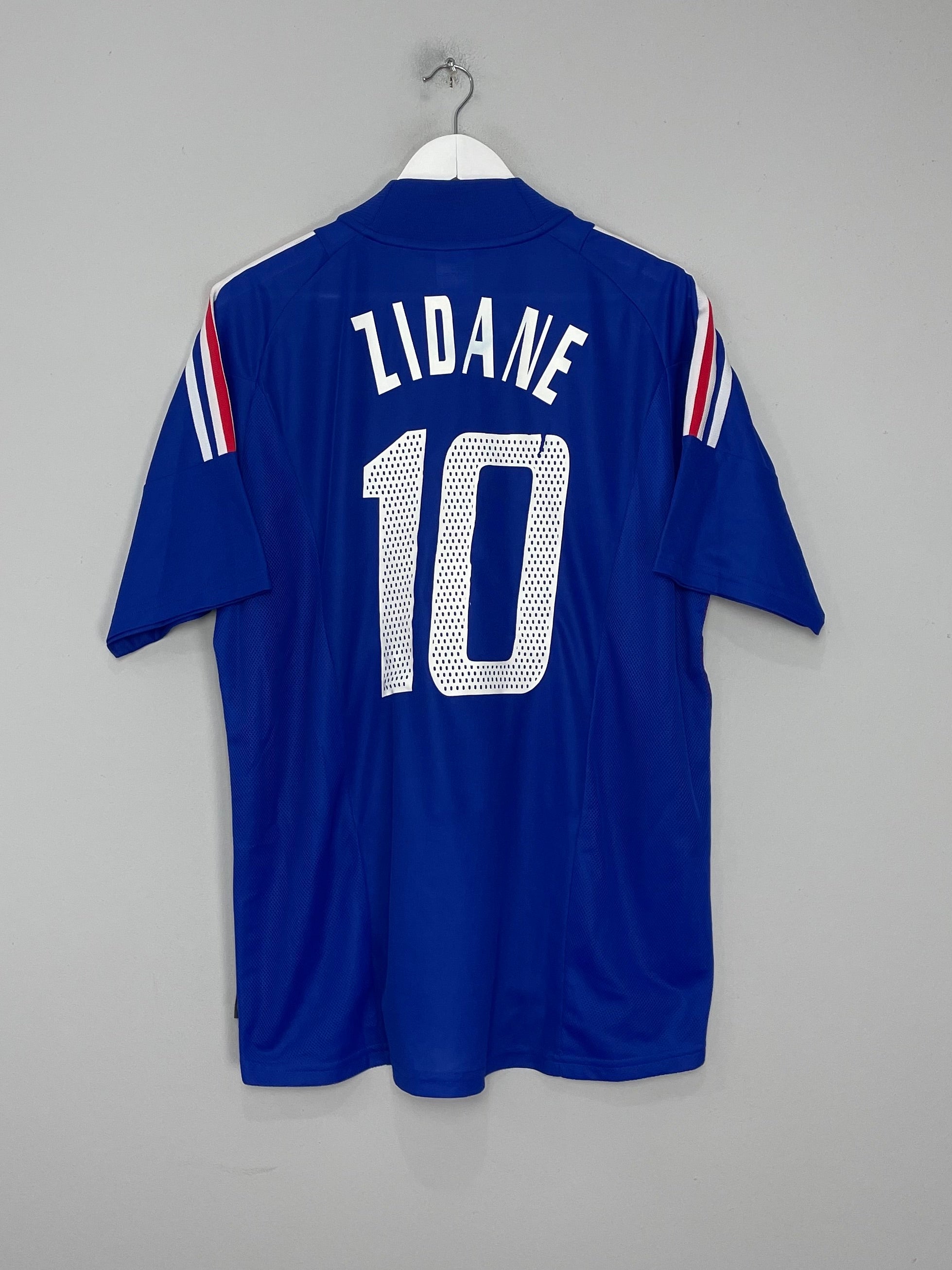 2002/04 FRANCE ZIDANE #10 HOME SHIRT (L) ADIDAS