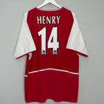 2002/04 ARSENAL HENRY #14 HOME SHIRT (XL) NIKE