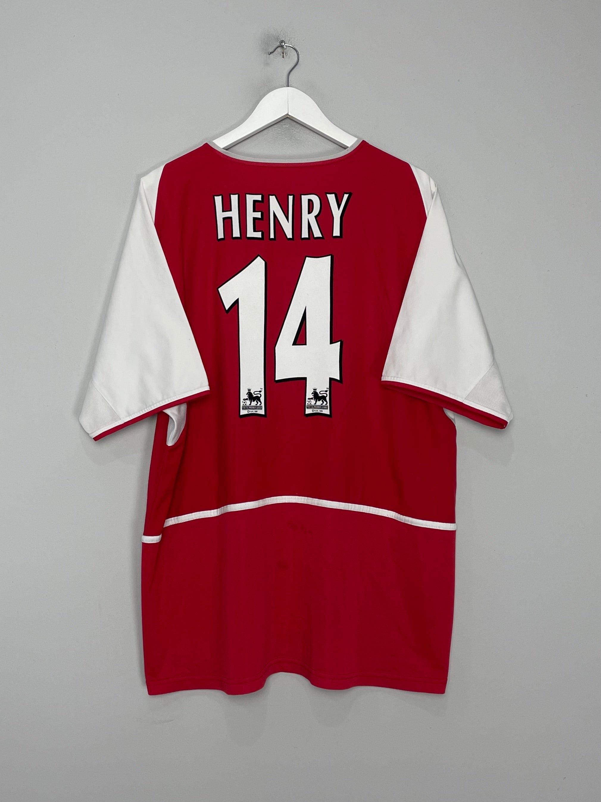 2002/04 ARSENAL HENRY #14 HOME SHIRT (XL) NIKE