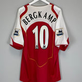 2004/05 ARSENAL BERGKAMP #10 HOME SHIRT (XXL) NIKE