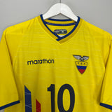 2003/05 ECUADOR AGUINAGA #10 HOME SHIRT (L) MARATHON