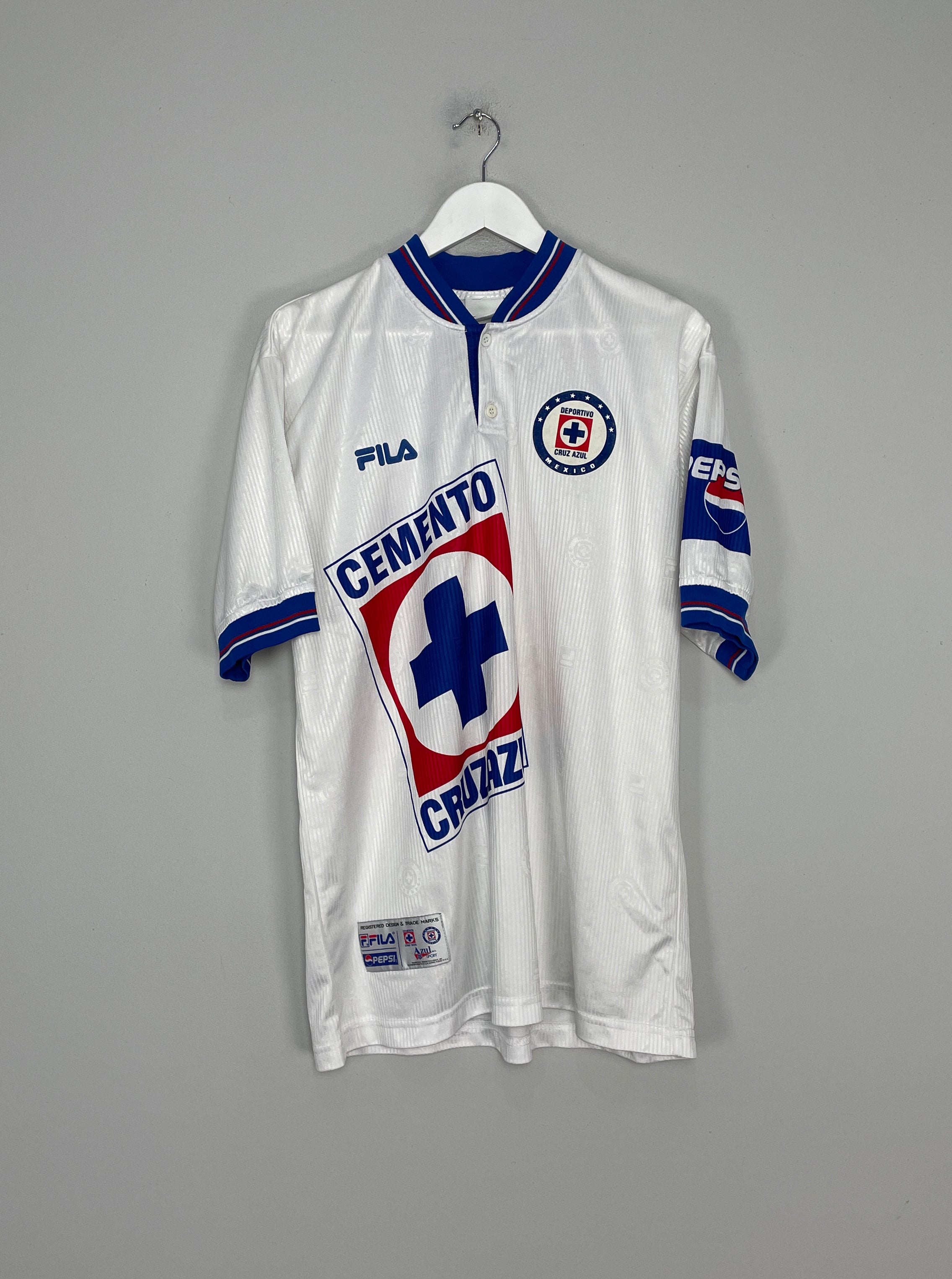 1999/00 CRUZ AZUL AWAY SHIRT (L) FILA