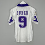 1997/98 REAL MADRID SUKER #9 HOME SHIRT (XS) KELME