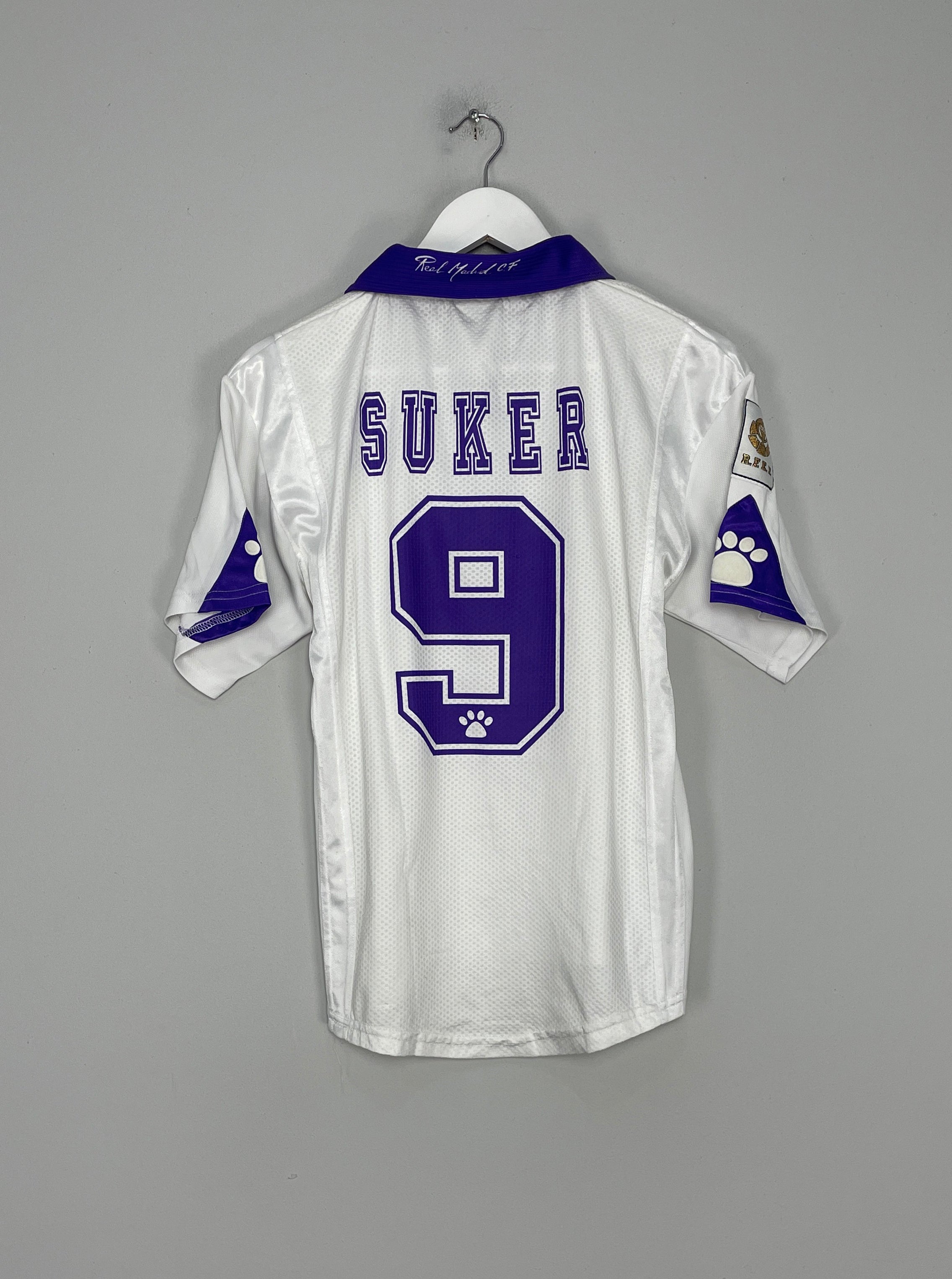 1997/98 REAL MADRID SUKER #9 HOME SHIRT (XS) KELME