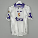 1997/98 REAL MADRID SUKER #9 HOME SHIRT (XS) KELME