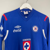 2011/12 CRUZ AZUL L/S HOME SHIRT (S) UMBRO