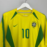 2002/04 BRAZIL RIVALDO #10 HOME SHIRT (XL) NIKE