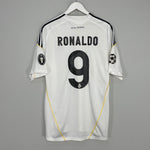 2009/10 REAL MADRID RONALDO #9 HOME SHIRT (L) ADIDAS