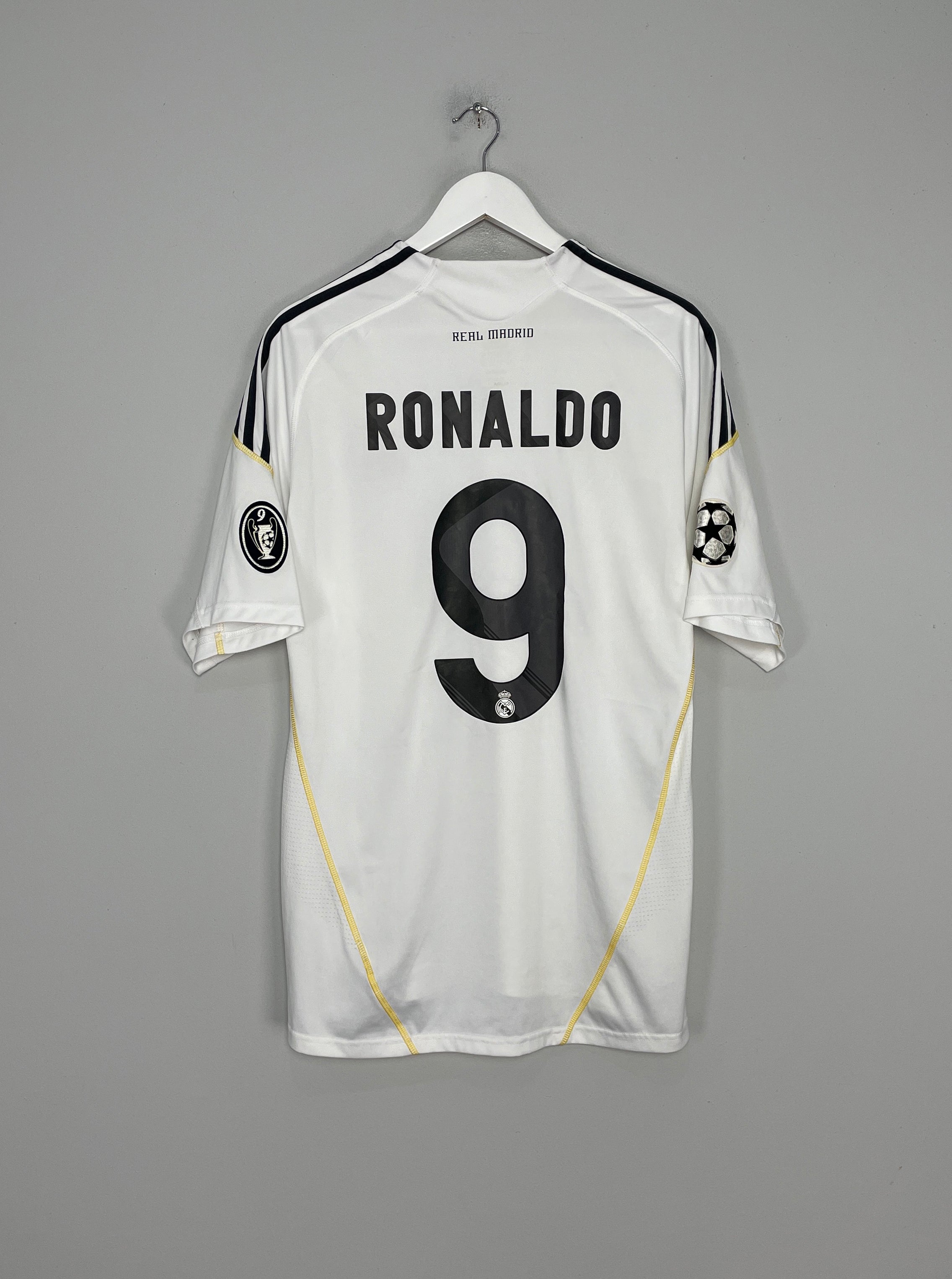 2009/10 REAL MADRID RONALDO #9 HOME SHIRT (L) ADIDAS