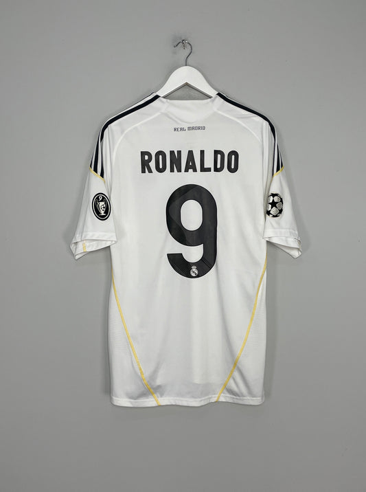 2009/10 REAL MADRID RONALDO #9 HOME SHIRT (L) ADIDAS