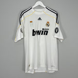 2009/10 REAL MADRID RONALDO #9 HOME SHIRT (L) ADIDAS