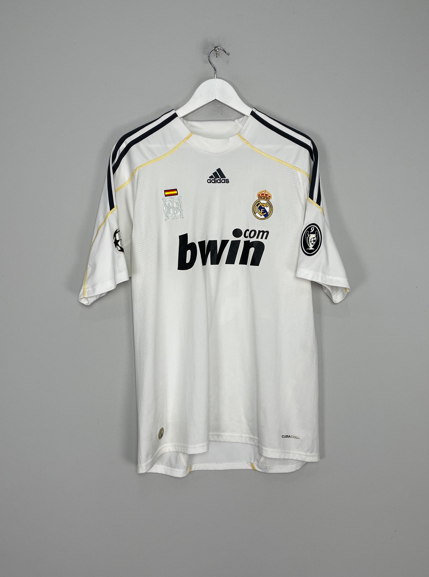 2009/10 REAL MADRID RONALDO #9 HOME SHIRT (L) ADIDAS