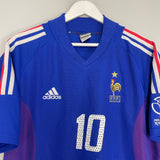 2002/04 FRANCE ZIDANE #10 HOME SHIRT (L) ADIDAS