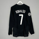 2003/05 MANCHESTER UNITED RONALDO #7 L/S CL AWAY SHIRT (L) NIKE