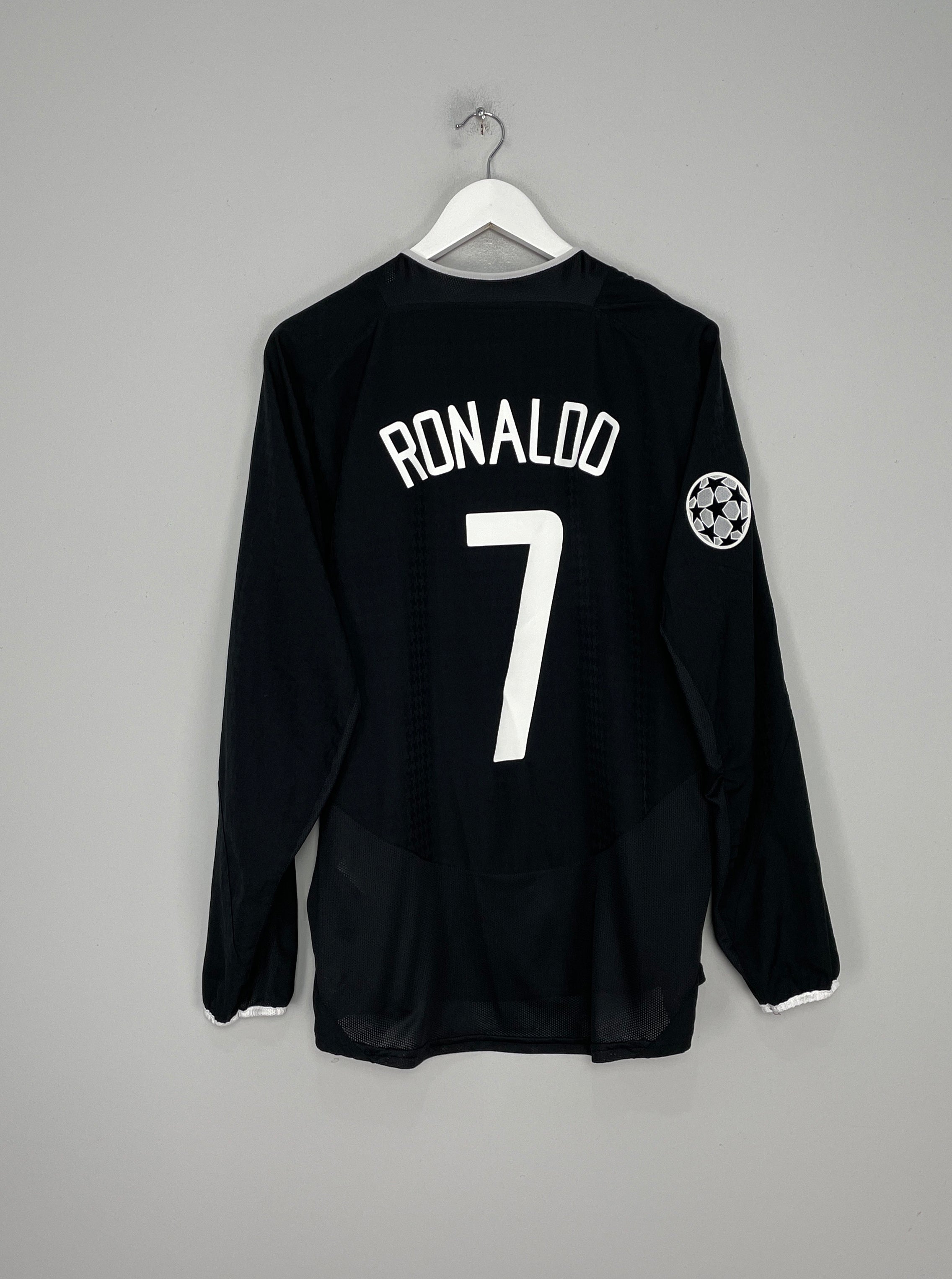 2003/05 MANCHESTER UNITED RONALDO #7 L/S CL AWAY SHIRT (L) NIKE