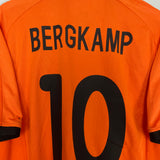 2000/02 NETHERLANDS BERGKAMP #10 HOME SHIRT (L) NIKE