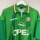 1994/95 IRELAND HOME SHIRT (XXL) UMBRO