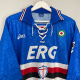 1994/95 SAMPDORIA HOME SHIRT (XL) ASICS