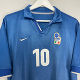 1997/98 ITALY DEL PIERO #10 HOME SHIRT (L) NIKE