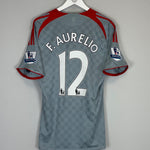 2008/09 LIVERPOOL F.AURELIO #12 AWAY SHIRT (M) ADIDAS