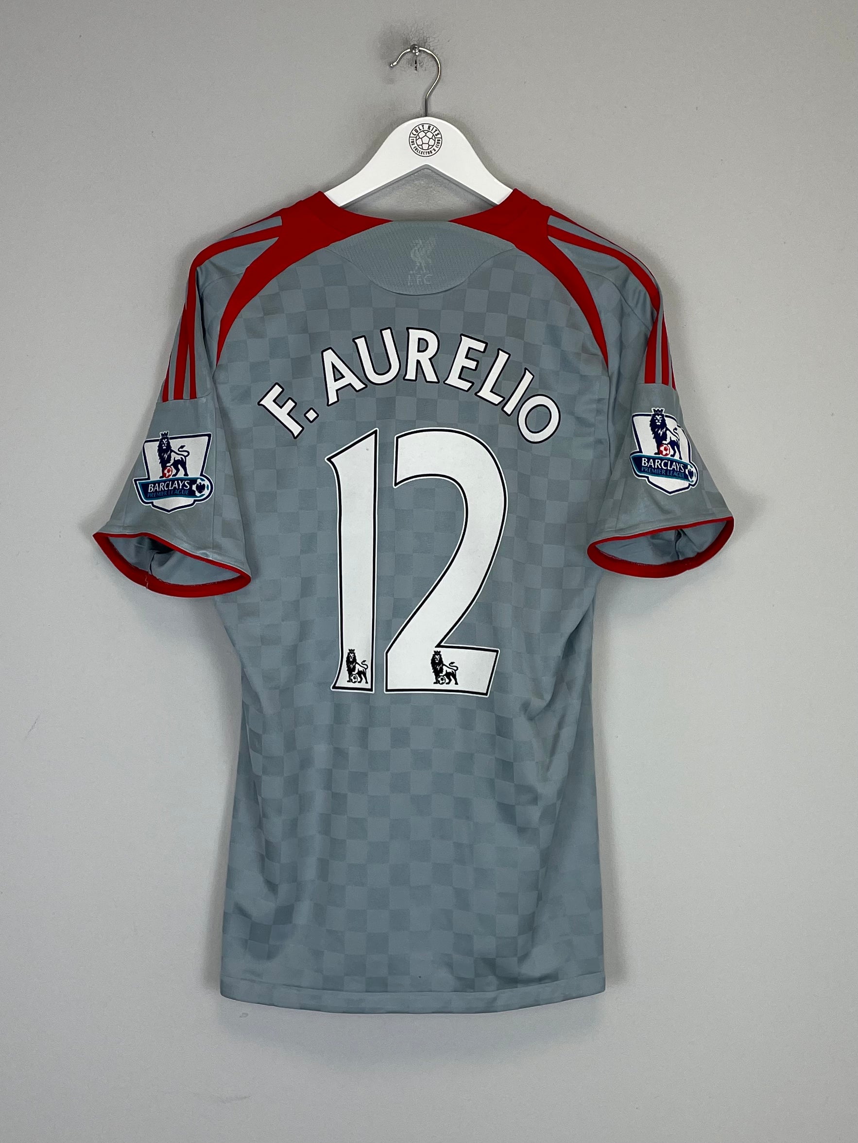 2008/09 LIVERPOOL F.AURELIO #12 AWAY SHIRT (M) ADIDAS