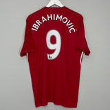 2016/17 MANCHESTER UNITED IBRAHIMOVIC #9 HOME SHIRT (XL) ADIDAS