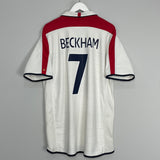 2003/05 ENGLAND BECKHAM #7 HOME SHIRT (XL) UMBRO