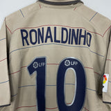 2003/04 BARCELONA RONALDINHO #10 AWAY SHIRT (XL) NIKE