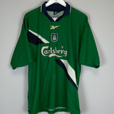 1999/00 LIVERPOOL GERRARD #28 AWAY SHIRT (L) REEBOK