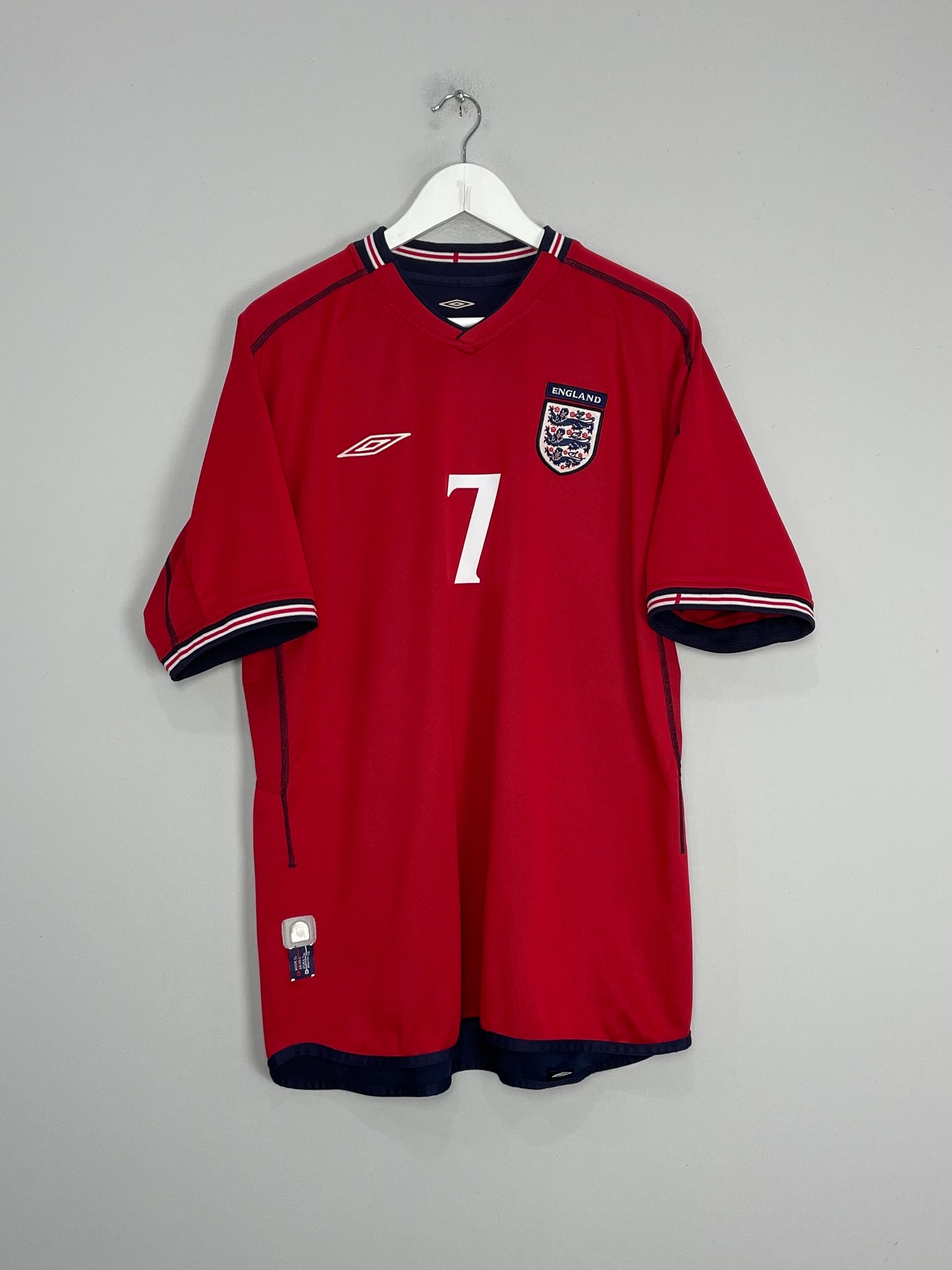 CULT KITS - 2002/04 ENGLAND BECKHAM #7 AWAY SHIRT (L) UMBRO – Cult 