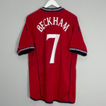 2002/04 ENGLAND BECKHAM #7 AWAY SHIRT (L) UMBRO