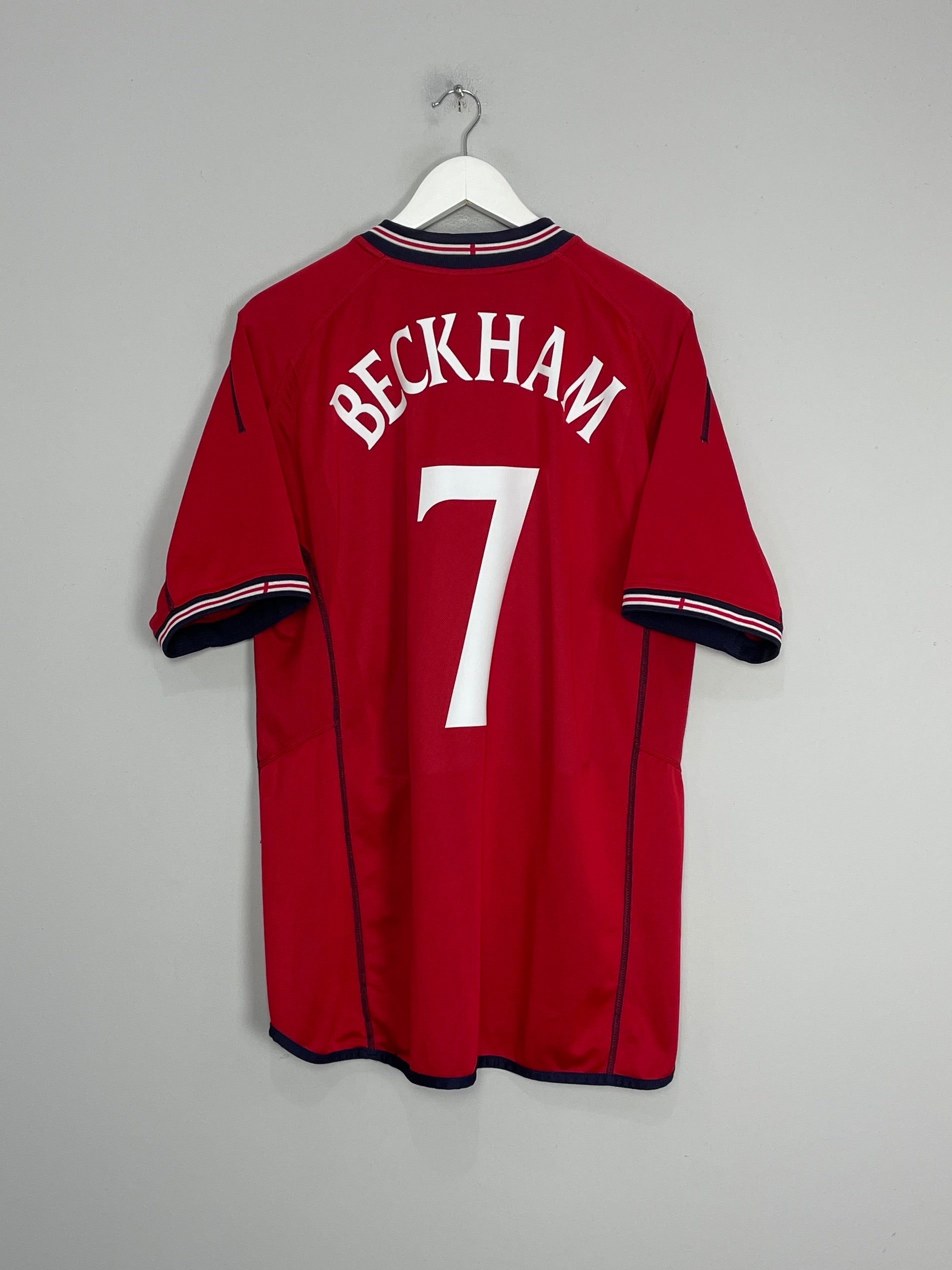 2002/04 ENGLAND BECKHAM #7 AWAY SHIRT (L) UMBRO