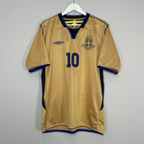 2004/05 SWEDEN IBRAHIMOVIC #10 *CENTENARY* AWAY SHIRT (XL) UMBRO