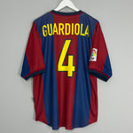 1998/00 BARCELONA GUARDIOLA #4 HOME SHIRT (L) NIKE