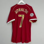 2006/07 MANCHESTER UNITED RONALDO #7 C/L HOME SHIRT (XL) NIKE