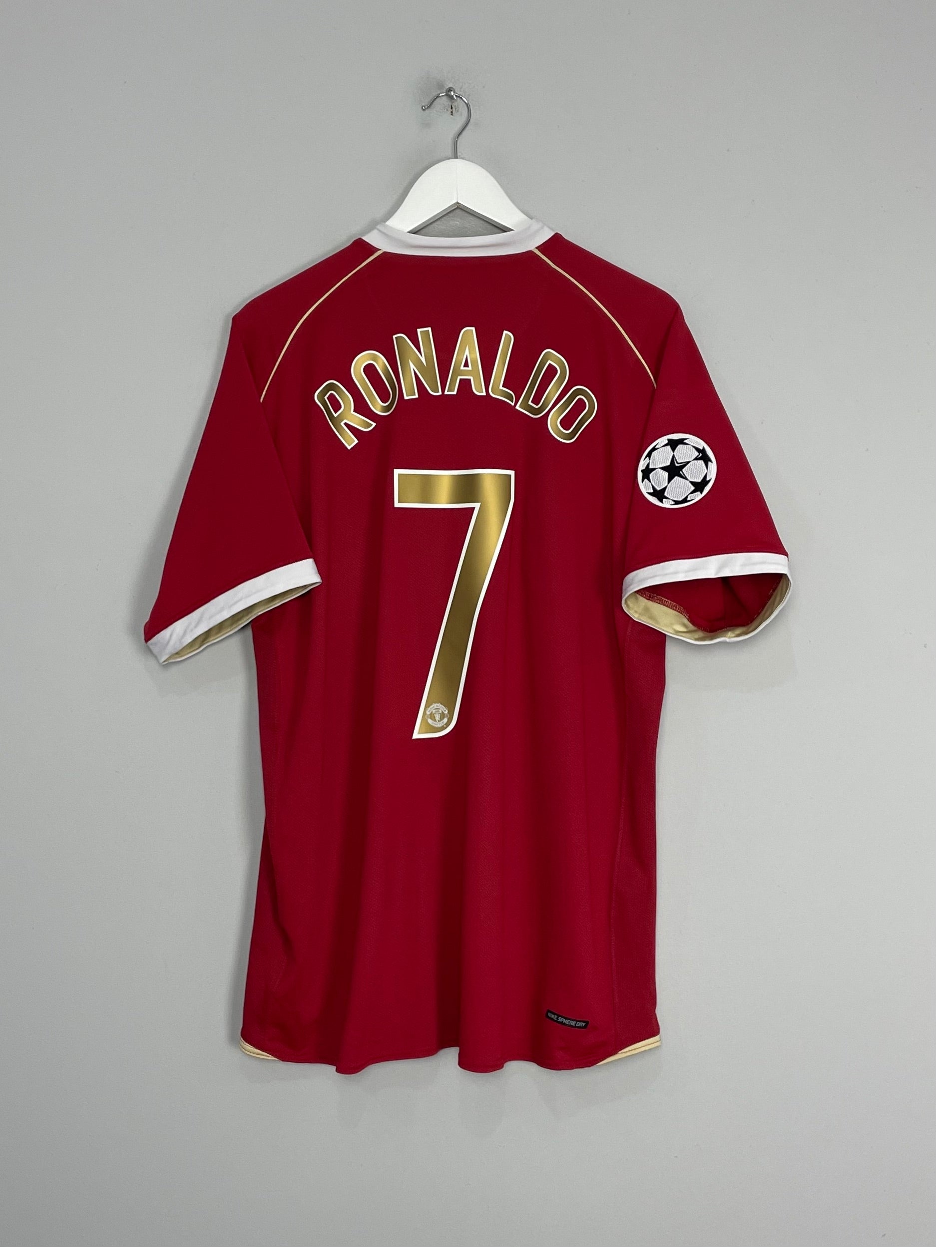 2006/07 MANCHESTER UNITED RONALDO #7 C/L HOME SHIRT (XL) NIKE