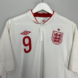 2012/13 ENGLAND BENT #9 HOME SHIRT (XL) UMBRO