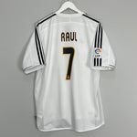 2003/04 REAL MADRID RAUL #7 HOME SHIRT (L) ADIDAS