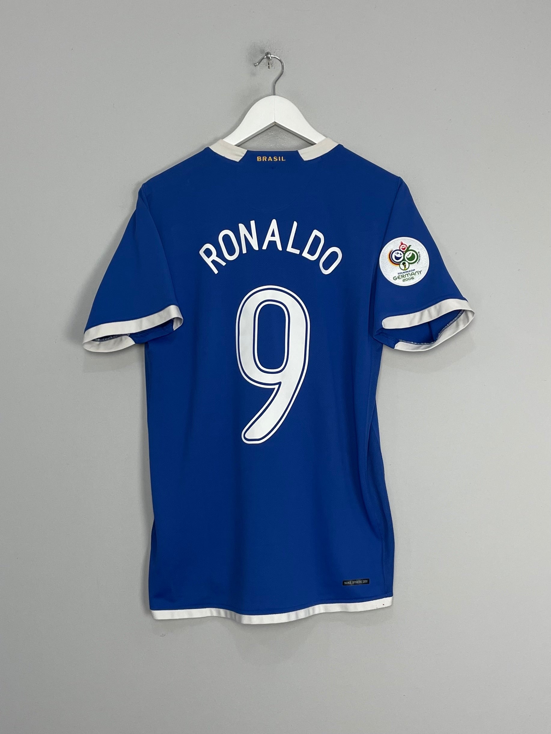 2006/08 BRAZIL RONALDO #9 AWAY SHIRT (M) NIKE