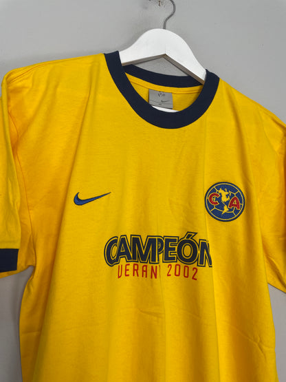 2002/03 CLUB AMERICA 'CHAMPIONS' T-SHIRT (M) NIKE