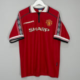 1998/00 MANCHESTER UNITED SOLSKJAER #20 HOME SHIRT (XL) UMBRO