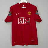 2007/09 MANCHESTER UNITED ANDERSON #8 HOME SHIRT (M) NIKE