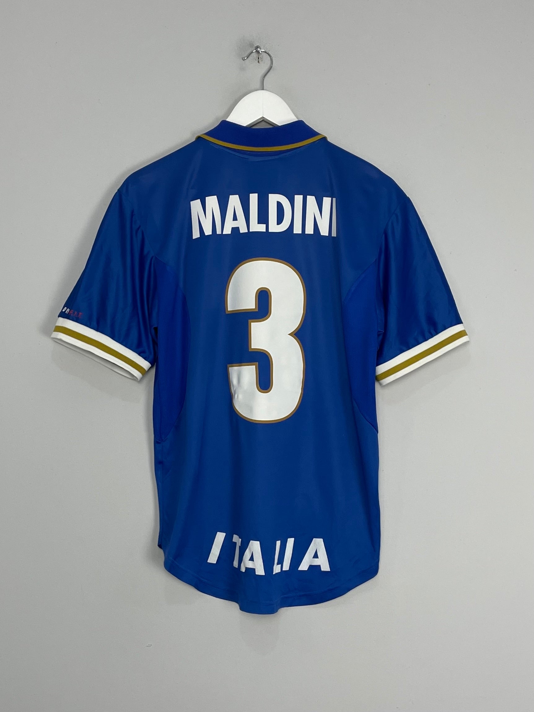 1996/97 ITALY MALDINI #3 HOME SHIRT (M) NIKE